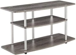 Convenience Concepts Designs2Go 3-Tier Wide TV Stand, White 16 Convenience Concepts Designs2Go 3-Tier Wide TV Stand, White -Safavieh Furniture 412MQokDbPL. AC