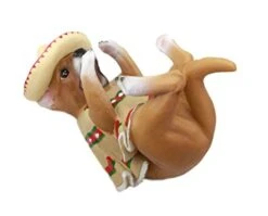Ebros Gift Adorable Mexican Chihuahua Poncho Sombrero Decorative Wine Bottle Holder Rack Figurine -Safavieh Furniture 412Ypaz05DL