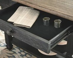 Signature Design By Ashley Tyler Creek Farmhouse Dining Table With Drawers, Seats Up To 6, Almost Black & Tyler Creek Modern Farmhouse Upholstered Dining Room Bench, Antique Black Finish 10 Signature Design By Ashley Tyler Creek Farmhouse Dining Table With Drawers, Seats Up To 6, Almost Black & Tyler Creek Modern Farmhouse Upholstered Dining Room Bench, Antique Black Finish -Safavieh Furniture 412g8yo8N8L