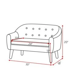 Koopo Kids Sofa,Linen Fabric 2-Seater Upholstered Couch,Perfect For Children Gift(30-Inch) (Pink) 12 Koopo Kids Sofa,Linen Fabric 2-Seater Upholstered Couch,Perfect For Children Gift(30-Inch) (Pink) -Safavieh Furniture 412qJ6VTyAL