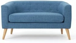 GDFStudio Christopher Knight Home Bridie Mid-Century Modern Loveseat, Muted Blue Fabric 13 GDFStudio Christopher Knight Home Bridie Mid-Century Modern Loveseat, Muted Blue Fabric -Safavieh Furniture 412uGOFPfgL. AC