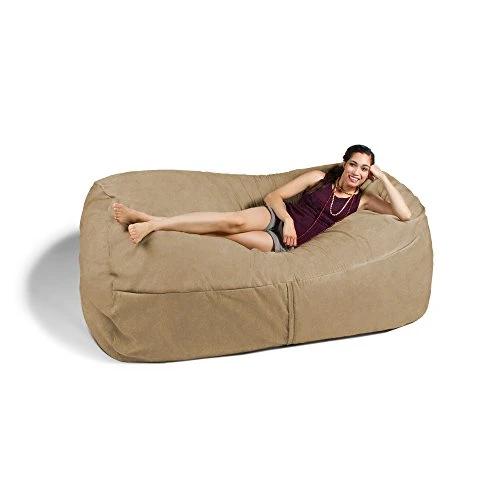Jaxx 7 Foot Giant Bean Bag Sofa, Camel 2 Jaxx 7 Foot Giant Bean Bag Sofa, Camel - Image 2