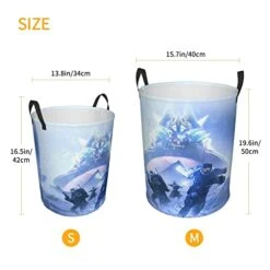 Jrktuwdg De-stiny 2 Laundry Basket Large Fabric Dirty Clothes Hampers For Bedroom, Nursery Baby Hamper Easy Carry Durable -Safavieh Furniture 412y7khDeDL