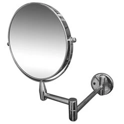 Rucci Normal View Swivel Arm Wall-Mounted Mirror, Silver, 7X
