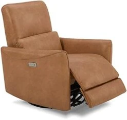 CHITA Power Recliner Swivel Glider, Upholstered Faux Leather Living Room Reclining Sofa Chair With Lumbar Support, Cognac Brown 20 CHITA Power Recliner Swivel Glider, Upholstered Faux Leather Living Room Reclining Sofa Chair With Lumbar Support, Cognac Brown -Safavieh Furniture 413GOFGFVsL. AC