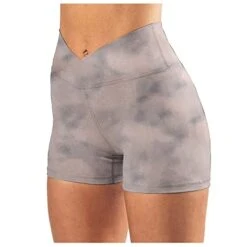 MatureGirl Yoga Leggings Workout Women's Pants Waist Hight Fitness Sports Athletic Running Yoga Pants Yoga Shorts Side Tie (Pink, XXL)