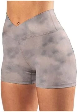 MatureGirl Yoga Leggings Workout Women's Pants Waist Hight Fitness Sports Athletic Running Yoga Pants Yoga Shorts Side Tie (Pink, XXL) -Safavieh Furniture 413JESb25TS. AC