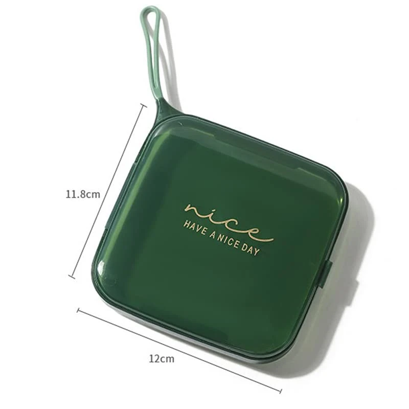 Transparent Square Mask Storage Box New Portable Household Dustproof Carry-on Children's Mask Temporary Storage Box Container 2 Transparent Square Mask Storage Box New Portable Household Dustproof Carry-on Children's Mask Temporary Storage Box Container - Image 2