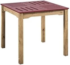 Manhattan Comfort Stillwell Dining Table, Red -Safavieh Furniture 413u XC DgL. AC