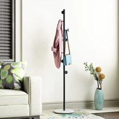 DOORXIFO Gold Coat Racks, Metal Coat Rack Freestanding With Hooks, Entryway Coat Rack Stand, Coat Racks With Marble Base, Coat Tree For Hanging Clothes, Hats, Bags -Safavieh Furniture 413vzusQQqL. AC