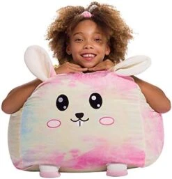 Posh Creations Large Bean Bag Soft Cozy Animal Chair For Bedrooms, Kids Lounger, Large-24 Inch, Chevron Green And White (sdfds) -Safavieh Furniture 414BfaSBaHL. AC