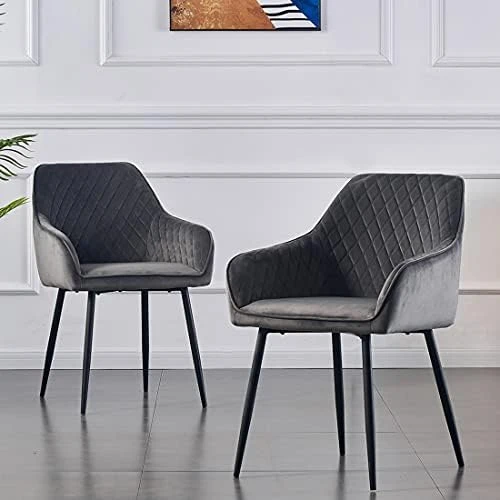 KEIVVAKN Velvet Dining Chairs Set Of 4 Green Velvet Upholstered Chairs For Dining Room Modern Tufted Dining Chair With Arms 6 KEIVVAKN Velvet Dining Chairs Set Of 4 Green Velvet Upholstered Chairs For Dining Room Modern Tufted Dining Chair With Arms - Image 6