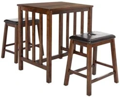 Safavieh Home Collection Ilana 3 Piece Pub Set, Chestnut And Black 7 Safavieh Home Collection Ilana 3 Piece Pub Set, Chestnut And Black -Safavieh Furniture 414VLmfzaYL