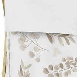 Sweet Jojo Designs Floral Leaf Baby Kid Clothes Laundry Hamper - Ivory Cream Beige Taupe And White Gender Neutral Boho Watercolor Botanical Flower Woodland Tropical Garden -Safavieh Furniture 414eZTOiewL