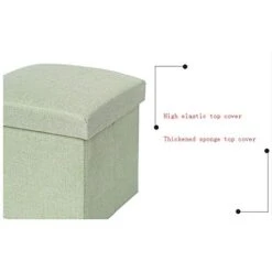 DOUBAO Foldable Storage Stool Storage Baskets Fabric Storage Box Use As A Stool Bedroom Living Room Footrest Laundry Basket 30 * 30 * 30 (Color : Black) -Safavieh Furniture 414lSVNqxxL