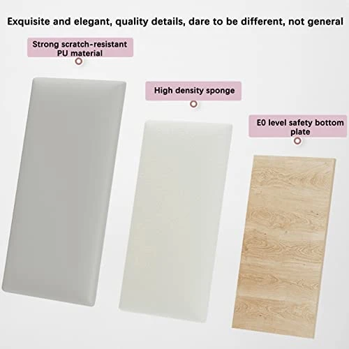 LXBAMKEA Children's Room Self-Adhesive Wall Stickers, Soft Bag Anti-Collision 3D Wall Panels, Nursery Playroom Protective Wall Cushion, Home Living Room Waterproof Decor Wall Pad (Color : Pattern-2, 3 LXBAMKEA Children's Room Self-Adhesive Wall Stickers, Soft Bag Anti-Collision 3D Wall Panels, Nursery Playroom Protective Wall Cushion, Home Living Room Waterproof Decor Wall Pad (Color : Pattern-2, - Image 3