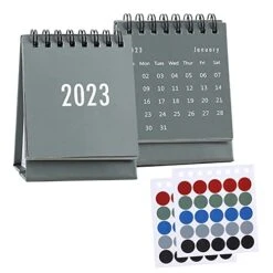 2PCS Mini Cute Small Desk Calendar August 2022 To December 2023 Calendar Decoration Desktop Calendar Monthly Calendar Moms Family Wall Calendar 2022 (A, One Size)