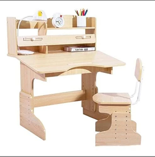 QQXX Adjustable Student Desk And Chair Set -Ergonomic Multi- Study Writing Table With Tilted Desktop School Desk & Book Holder - Double-Layer Bookshelf For Boys Girls Student Desk Home Workstation 6 QQXX Adjustable Student Desk And Chair Set -Ergonomic Multi- Study Writing Table With Tilted Desktop School Desk & Book Holder - Double-Layer Bookshelf For Boys Girls Student Desk Home Workstation - Image 6
