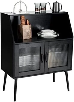 Giantex Buffet Cabinet With Storage, Farmhouse Sideboard With Open Shelves & Tempered Glass Door, Mid Century Free-Standing Kitchen Cupboard For Living Room Hallway, Black 9 Giantex Buffet Cabinet With Storage, Farmhouse Sideboard With Open Shelves & Tempered Glass Door, Mid Century Free-Standing Kitchen Cupboard For Living Room Hallway, Black -Safavieh Furniture 41658W490L. AC