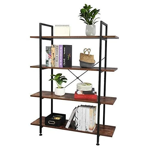 GENERIC 4-Tier Industrial Ladder Shelf Bookcase Storage Rack Shelves Vintage Home Office Mikalo Ladder Shelf Decorative Ladder Decorative Shelves 2 GENERIC 4-Tier Industrial Ladder Shelf Bookcase Storage Rack Shelves Vintage Home Office Mikalo Ladder Shelf Decorative Ladder Decorative Shelves - Image 2