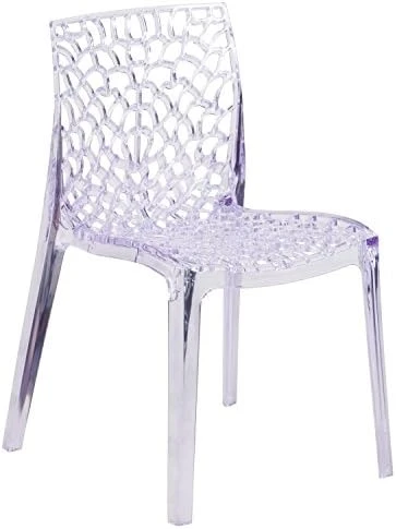 Flash Furniture Vision Series Transparent Stacking Side Chair 7 Flash Furniture Vision Series Transparent Stacking Side Chair - Image 7