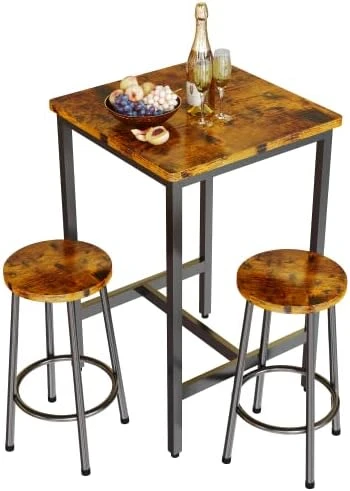 AWQM Dining Table Set For 4, Modern 47.2" Kitchen Table With Benches Set, Marble Tone Texture, Metal Frame, Height Adjustable Feet, Dining Room Table Set For Kitchen, Dining Room - Black 10 AWQM Dining Table Set For 4, Modern 47.2" Kitchen Table With Benches Set, Marble Tone Texture, Metal Frame, Height Adjustable Feet, Dining Room Table Set For Kitchen, Dining Room - Black - Image 10