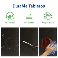 4 EVER WINNER Farmhouse Coffee Bar, Wood Coffee Bar Cabinet With Sliding Barn Doors, Adjustable Shelves, Kitchen Buffet Storage Cabinet Cupboard Credenza Server Table For Dining Room, Espresso -Safavieh Furniture 4174r7IGcAL