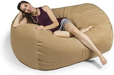 Jaxx 7 Foot Bean Bag Sofa, Charcoal 7 Jaxx 7 Foot Bean Bag Sofa, Charcoal - Image 7