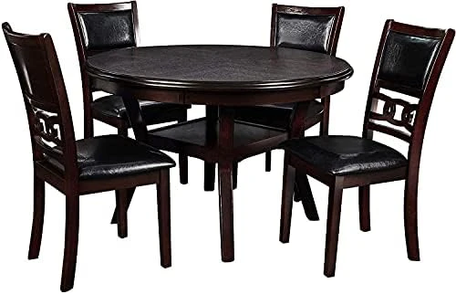 New Classic Furniture Gia 5-Piece Round Counter Height Dining Set With 1 Dining Table And 4 Chairs, 42-Inch, Ebony 13 New Classic Furniture Gia 5-Piece Round Counter Height Dining Set With 1 Dining Table And 4 Chairs, 42-Inch, Ebony - Image 13