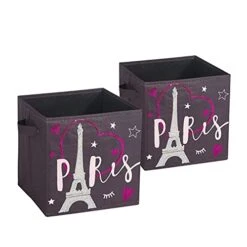 Heritage Kids Paris Light Up Storage Cube, Set Of 2