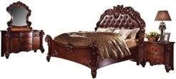 Acme Vendome Bedroom Set With King Bed, Nightstand, Dresser And Mirror -Safavieh Furniture 417buSYzXHL. AC 1