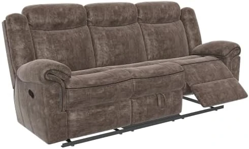 ACME FURNITURE Zubaida Sofa (Glider & Motion) - - 2-Tone Gray Velvet. 6 ACME FURNITURE Zubaida Sofa (Glider & Motion) - - 2-Tone Gray Velvet. - Image 6