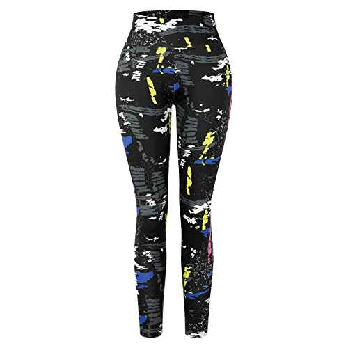 MatureGirl Waisted Yoga Tights Pants Women's Workout High Compression Leggings Yoga Pants Plus Size Dress Yoga Pants (Black, S) 2 MatureGirl Waisted Yoga Tights Pants Women's Workout High Compression Leggings Yoga Pants Plus Size Dress Yoga Pants (Black, S) - Image 2