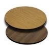 Flash Furniture 3 Pack 30'' Round Table Top With Natural Or Walnut Reversible Laminate Top