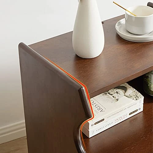 GPAIHOMRY Solid Wood Bedside Cabinet Modern Storage Nightstand With Upturning Cabinet Door Structure, For Living Room, Sofa Side, Bedroom Furniture (Color : Rattan Door Bedside Table) 3 GPAIHOMRY Solid Wood Bedside Cabinet Modern Storage Nightstand With Upturning Cabinet Door Structure, For Living Room, Sofa Side, Bedroom Furniture (Color : Rattan Door Bedside Table) - Image 3