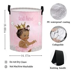 Custom Name Pearl Black Girl Storage Bin Waterproof Nursery Storage Basket With Durable Handles Dirty Clothes Hamper For Bedroom Bathroom 12 Custom Name Pearl Black Girl Storage Bin Waterproof Nursery Storage Basket With Durable Handles Dirty Clothes Hamper For Bedroom Bathroom -Safavieh Furniture 418oW6tEkPL