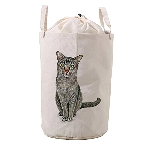 LifeCustomize Large Laundry Basket Hamper Floral Rabbit Bunny Collapsible Drawstring Round Clothing Storage Baskets Nursery Baby Toy Organizer 3 LifeCustomize Large Laundry Basket Hamper Floral Rabbit Bunny Collapsible Drawstring Round Clothing Storage Baskets Nursery Baby Toy Organizer - Image 3