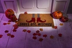 JOYIN Halloween Decoration 30” X 17” Front Door Mat With Witch Shoes Design, Non Slip Natural Coir Doormat, Indoor/Outdoor Decorative Doorway Rugs For Halloween Decor. -Safavieh Furniture 4192g1dyZeL