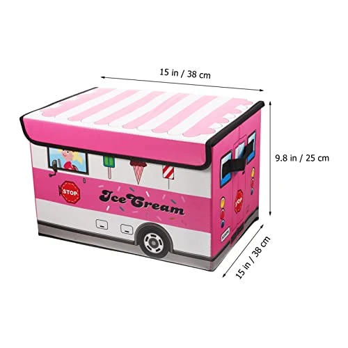 OUNONA Kids Bus Storage Box Collapsible Kids Toys Boxes Books Chest Organizer Cube Toy Bins Baskets Kids For Kids Boys Girls Nursery Playroom 2 OUNONA Kids Bus Storage Box Collapsible Kids Toys Boxes Books Chest Organizer Cube Toy Bins Baskets Kids For Kids Boys Girls Nursery Playroom - Image 2
