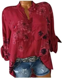 Mimacoo Floral Print Shirt For Womens Short Sleeve Blouse V Neck Buttons Tops Buttons Loose Casual Tee 15 Mimacoo Floral Print Shirt For Womens Short Sleeve Blouse V Neck Buttons Tops Buttons Loose Casual Tee -Safavieh Furniture 41971tcvunL. AC