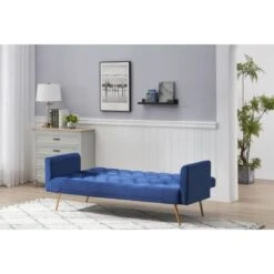 GENERIC KIKAFOK Futon Sofa Bed With 71" Convertible Double Folding Sofa Bed For Living Room (Blue) 7 GENERIC KIKAFOK Futon Sofa Bed With 71" Convertible Double Folding Sofa Bed For Living Room (Blue) -Safavieh Furniture 419A7YRkIVL