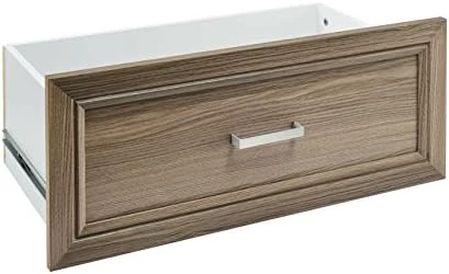 ClosetMaid SuiteSymphony Wood Drawer, Add On Accessory Shaker Style, For Storage, Closet, Clothes, X 10” Size For 25 In. Units, Natural Gray/Satin Nickel, 25" X 10" 7 ClosetMaid SuiteSymphony Wood Drawer, Add On Accessory Shaker Style, For Storage, Closet, Clothes, X 10” Size For 25 In. Units, Natural Gray/Satin Nickel, 25" X 10" - Image 7