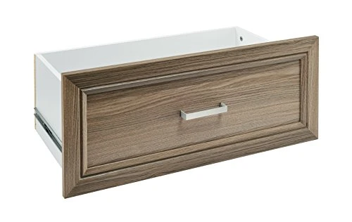 ClosetMaid SuiteSymphony Wood Drawer, Add On Accessory Shaker Style, For Storage, Closet, Clothes, X 10” Size For 25 In. Units, Natural Gray/Satin Nickel, 25" X 10" 1 ClosetMaid SuiteSymphony Wood Drawer, Add On Accessory Shaker Style, For Storage, Closet, Clothes, X 10” Size For 25 In. Units, Natural Gray/Satin Nickel, 25" X 10"