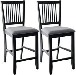 Duhome Wooden Dining Chairs Set Of 2, Farmhouse Kitchen Chairs With Backrest Dining Room Chairs Upholstered Seat Side Chairs For Living Room, White -Safavieh Furniture 419JG9Cvi9L. AC