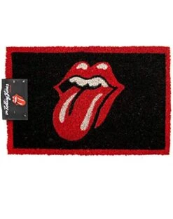 1art1 Rolling Stones Door Mat | Design Floor Mat - Lips (24 X 16 Inches)