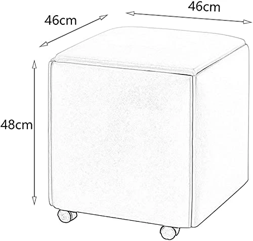 KIPMIK Modern Lightweight Functional Vanity Stool Upholstered Leather Vanity Chairs With Heavy Duty Legs & Universal Wheels, Suitable For Living Room (Color : Gray) 6 KIPMIK Modern Lightweight Functional Vanity Stool Upholstered Leather Vanity Chairs With Heavy Duty Legs & Universal Wheels, Suitable For Living Room (Color : Gray) - Image 6