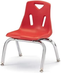 Jonti-Craft Berries 8140JC1114 Stacking Chair With Chrome-Plated Legs, 10" Height, Orange -Safavieh Furniture 419ffz76jBL. AC