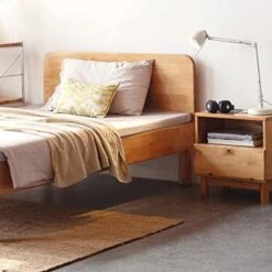 DITUDO Nightstands Wooden Storage Cabinet Bedside Table Sideboard Storage Cabinet Farmhouse Coffee Table With Drawers Suitable For Bedroom Side Table Living Room -Safavieh Furniture 419niWclnuL