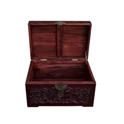 Small Oriental Burgundy Phoenix Dragon Carving Camphor Trunk Table Acs7531 12 Small Oriental Burgundy Phoenix Dragon Carving Camphor Trunk Table Acs7531 -Safavieh Furniture 419pEi1DXRL