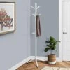 Monarch Specialties COAT RACK - 69"H / WHITE WOOD CONTEMPORARY STYLE
